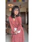 Red Lotus Bloom Anti Fit Kurta Set 