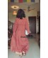 Red Lotus Bloom Anti Fit Kurta Set 
