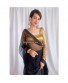 Sunaheri (Golden Georgette Full Sleeve Blouse)