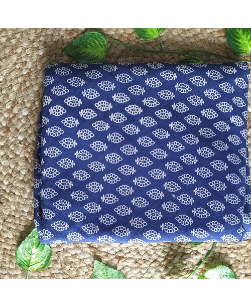 Stitched indigo Ajrakh Kurta