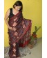 Red Ajrakh Modal Silk Saree