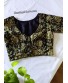 Black And Green Kalamkari Blouse 