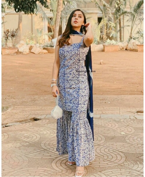 sharara dress cotton