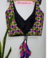 Multi Color Thread Embroidery Sequence Work Padded Blouse 