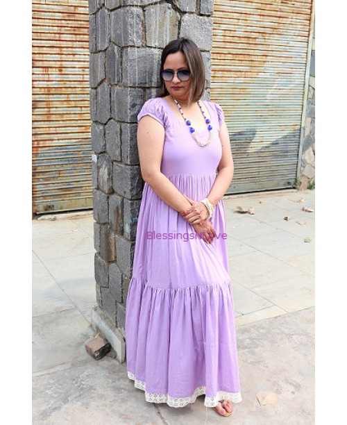 Purple Cotton Maxi