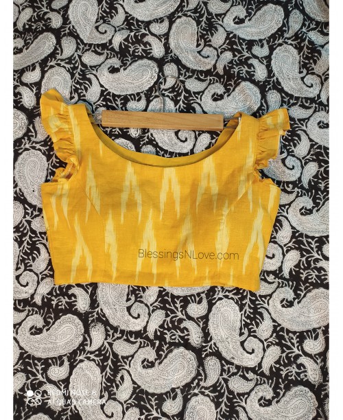 Yellow Ikat Blouse (Padded)