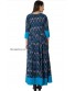 BLUE Handwoven IKAT MAXI 