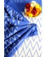 White And Blue Handwoven Cotton Ikkat Saree