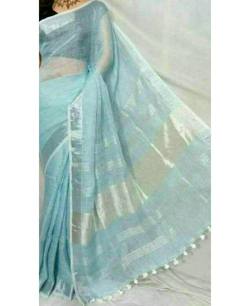 Linen saree( SOLD) 