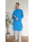 Sky Blue Ikat Kurta