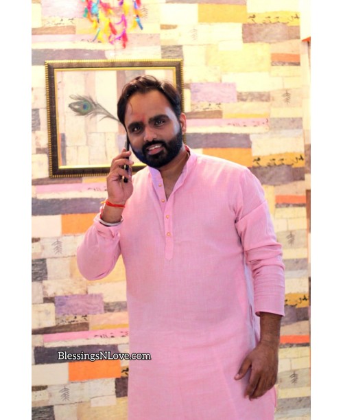 Pink Cotton Kurta