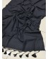 Soft Black Cotton Mul Saree
