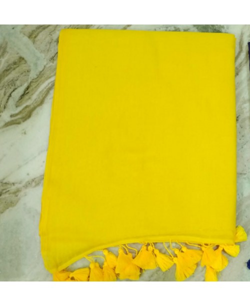 Yellow  Suti Saree 