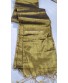 Sona: Metallic Gold Tissue Mul Saree 