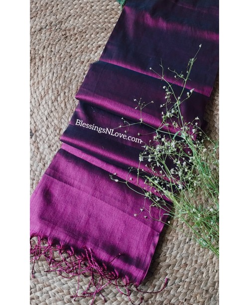 Purple Blossoms Metallic Saree