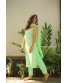 Green Applique Cut Work Suit