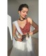 Red Ajrakh Padded Blouse 