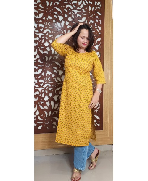 Mustard Yellow Kurta