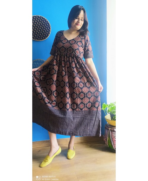 Black Ajrakh Maxi