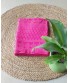 Pink Ajrakh Handblock Print Saree