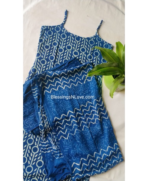 Indigo Cotton Suit