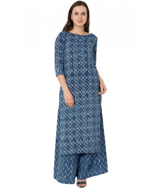 INDIGO KURTA PLAZZO