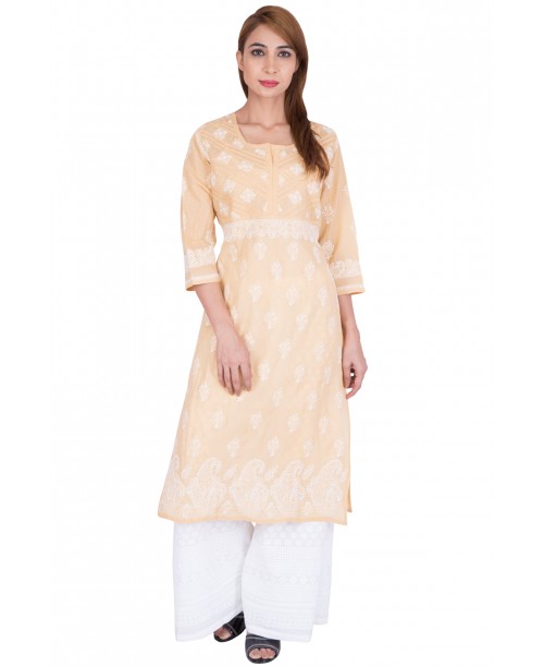 Cotton chikankari kurti